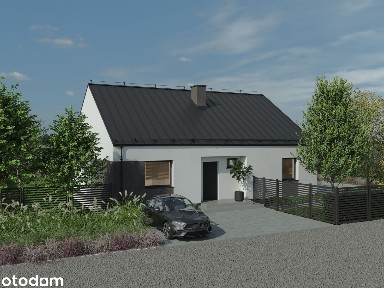 NOWY DOM W GORZYCACH WIELKICH | 108,58 m² | DZIAŁKA 890 m² | PRZYTULNY