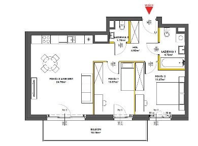 Apartament z przestronnym salonem | 3 pokoje | Ponad 60 m² | 0% PROW