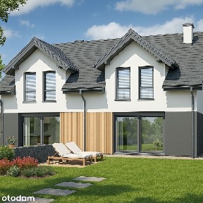 Nowoczesny Dom Bliźniak 150m2 + 50m2 Otomin/Gdańsk
