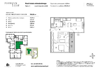 Parkove Love | mieszkanie 3-pok. | B.3