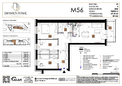 4-pokojowe mieszkanie 69m2 + balkon Bez Prowizji