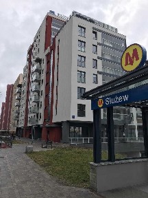 BEZPOŚREDNIO: Nowa kawalerka przy Metrze Służew - Winda do metra i dostęp do patio!