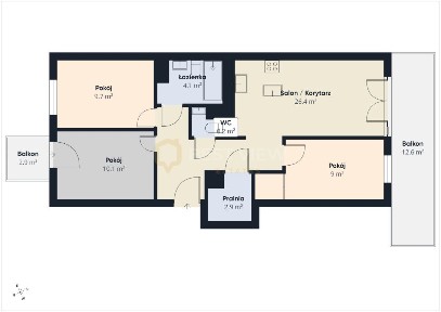 4 pokoje | 65 m | Żoliborz Artystyczny | 2 balkony