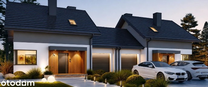 Nowy dom w zabudowie bliźniaczej| 111,42 m² |Garaż| Wola Rasztowska