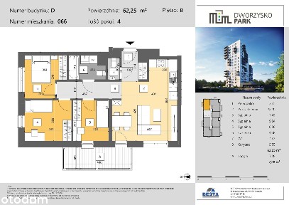 Dworzysko Park | nowe mieszkanie D066