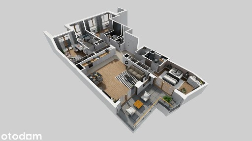 Apartamentowiec przy samym metrze | 5 pokoi | ostatnie piętro