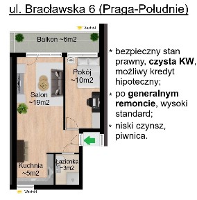 BEZPOŚREDNIO - 2 pokoje, apartament po generalnym remoncie