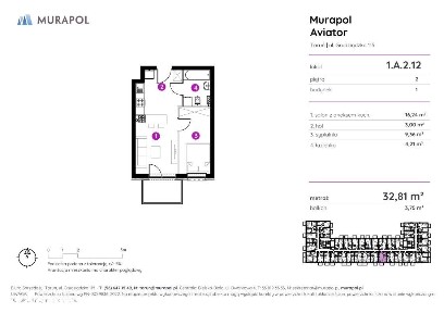 2-pokojowy apartament inwestycyjny 32m2 + balkon