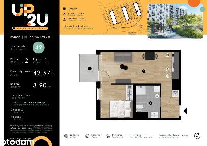 Nowe 43 m2 |Piątkowska |Dla osób na wózku |Dla seniorów |Pet friendly