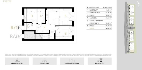 Nowoczesne mieszkanie 58 m2|Ogród 112m2|Myśliwska