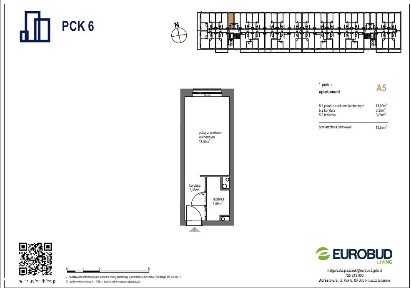 Wynajmę apartament jednopokojowy, ul. Pck 6, Media w cenie!
