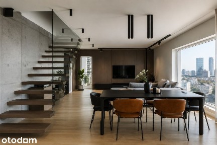 Penthouse w sercu Katowic|Dwa poziomy nad miastem