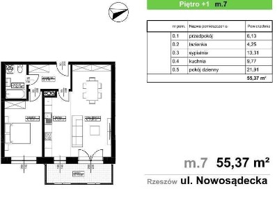55m2 + garaż | stan deweloperski | Projektant