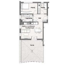 Nowe 3 pokoje z dużym tarasem | Projektant
