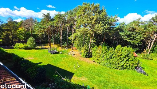 Mieszkanie z kominkiem, antresolą i balkonem z widokiem na las