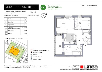 3-pokojowe mieszkanie 53m2 + balkon