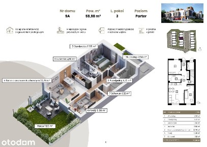 świetna Jakość/ 60m² + Ogródek przy Lwowskiej