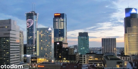Centrum Żelazna 2 pokoje 14 piętro Klimatyzowane, widok, cisza