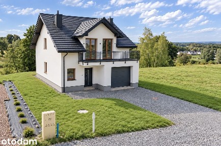NOWY DOM WOLNOSTOJĄCY, 123 m² 5 POKOI, garaż, działka 6,32a, Bez PCC