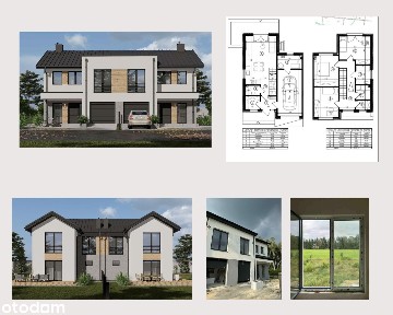Nowy bliźniak 115 m² | duże okna | ogród 750m | Kozerki I OSTATNI