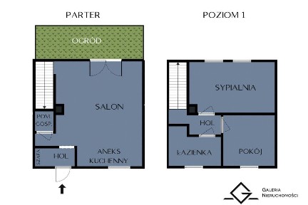 Szereg środkowy z ogrodem | Jasień | Zadbany