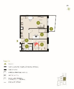 Deweloperskie 3 Pokoje -47,3m2 Apartament Flisy