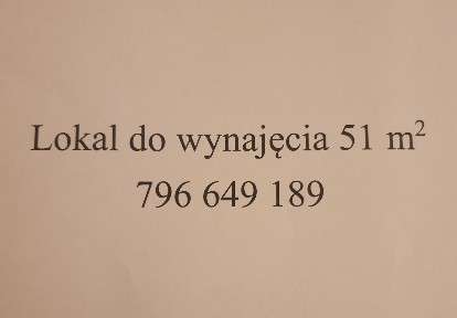 Lokal do wynajęcia