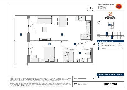 2-pokojowe mieszkanie 46m2 + balkon Bez Prowizji
