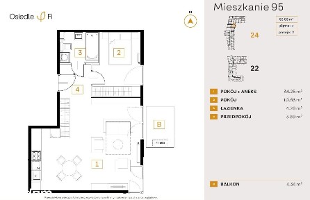 Gotowe 2 pok, ogromny salon; zamieszkaj na prestiżowym Osiedlu FI!