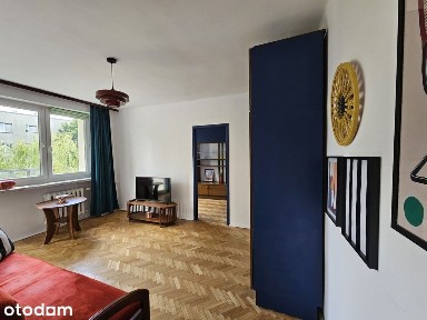 2 pokoje, 37 m2, 3. piętro, balkon, vintage Prl