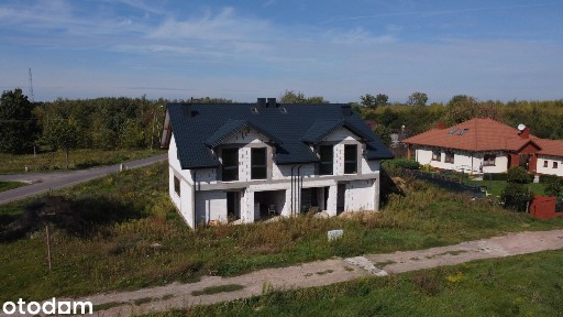 Bliźniak, stan deweloperski, Falęcin gm. Brwinów
