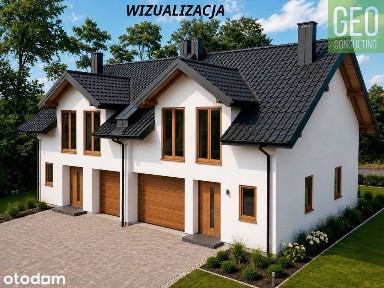 Duże bliźniaki 151 m2 z garażem Więcławice Stare