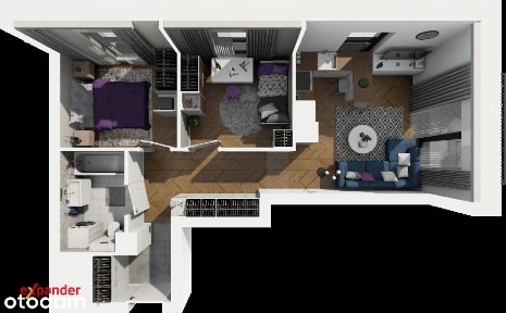 Nowe 3 pokoje | 49,31 m² | balkon | 2 piętro | Polesie | bez PCC i.