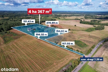 Siedlisko 4,04 ha z domem i zabudowaniami