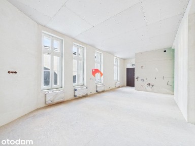 50,5m2 w stanie deweloperskim, ogrzewanie miejskie