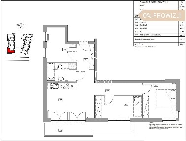 Apartament Mielno, 250m od morza, 3 pokoje, taras