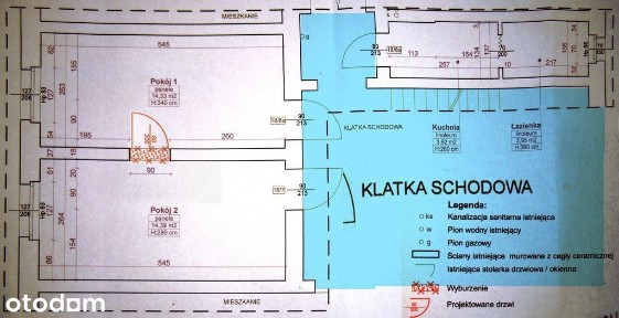 Mazurska, III p., 36,14 m2, 2 pokoje
