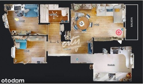 [3D] Os. Cynamonowe, 2/3 pokoje, balkon, I ptr.