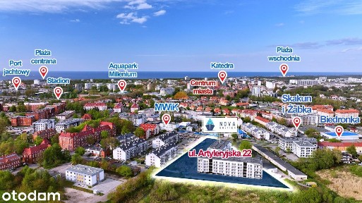 Mieszkanie Nova Baltica w Kołobrzegu, 2 pokoje, III p. B36