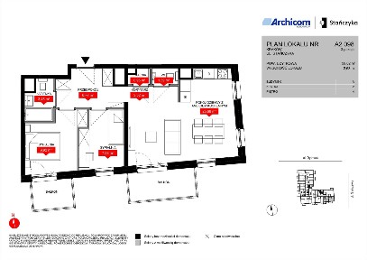 3-pokojowe mieszkanie 60m2 + 2 balkony