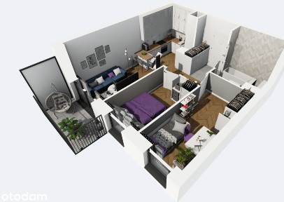 Nowe 3 pokoje 46 m² Balkon | +Garaż +Komórka 3 m² + Smart Home w cenie