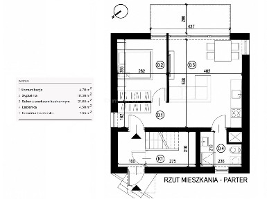 Apartament 42,6 m², Ogródek i widok na góry!