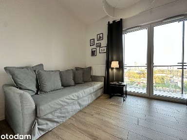 NOWA Elegancka kawalerka z widokiem na panoramę miasta i klimatyzacja