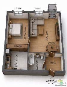 Mieszkanie, 37 m², Wrocław