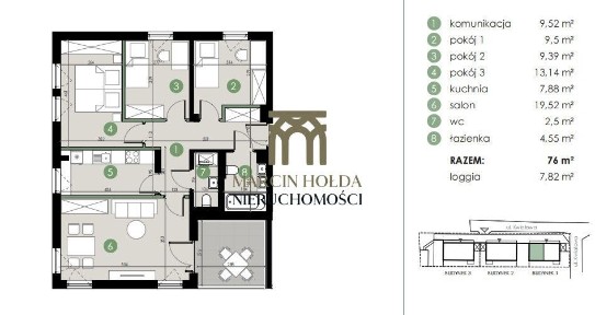 4 pokoje | loggia | kameralne osiedle