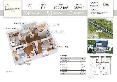 Dom wolnostojący pod ŁOMŻĄ tuż przy szkole! 122,61 m2, 5pokoi+salon