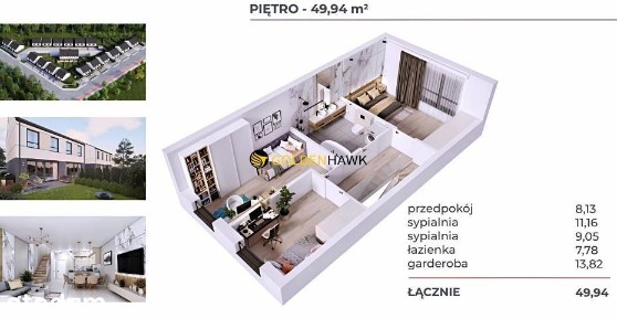 Nowe Bliźniaki - Osów, 2 msc post, ogródek