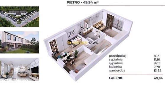 Nowe Bliźniaki - Osów, 2 msc post, ogródek