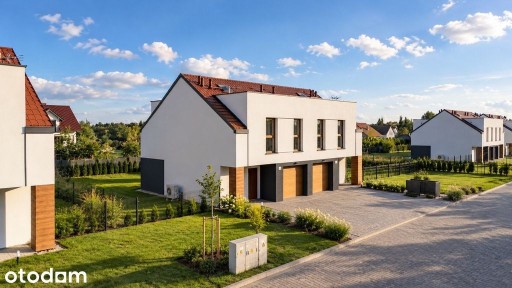 Piękny, gotowy bliźniak duży ogród, pompa ciepła, ogrzewanie podłogowe