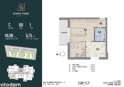 mieszkanie 40,08m2 Soho Park Krotoszyn III ETAP